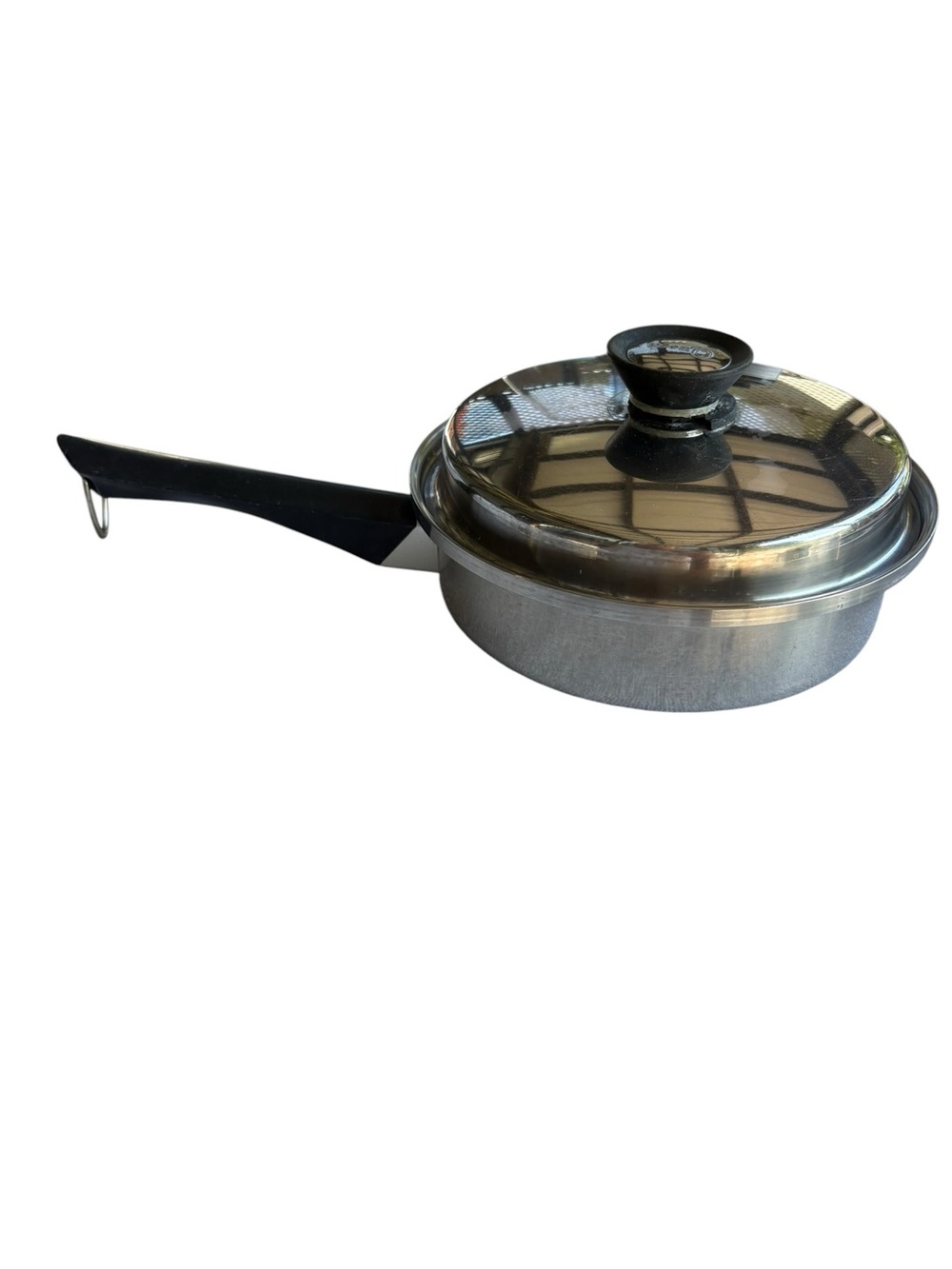 Amway Queen Cookware 8.25” Sauce Pot Pan / Damaged Lid Stainless Steel USA